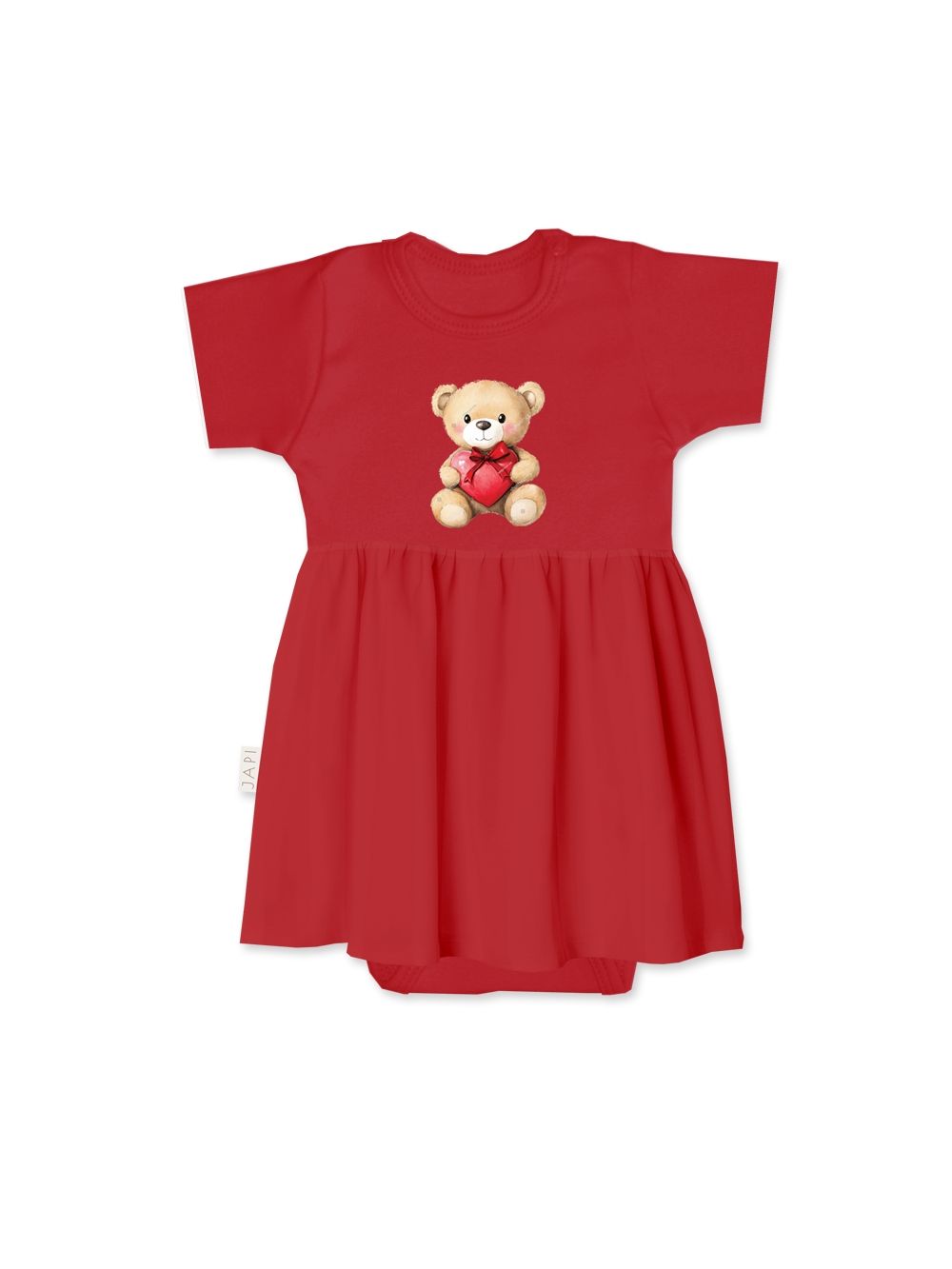 Body haljina za bebu TEDDY LOVE s kratkim rukavima