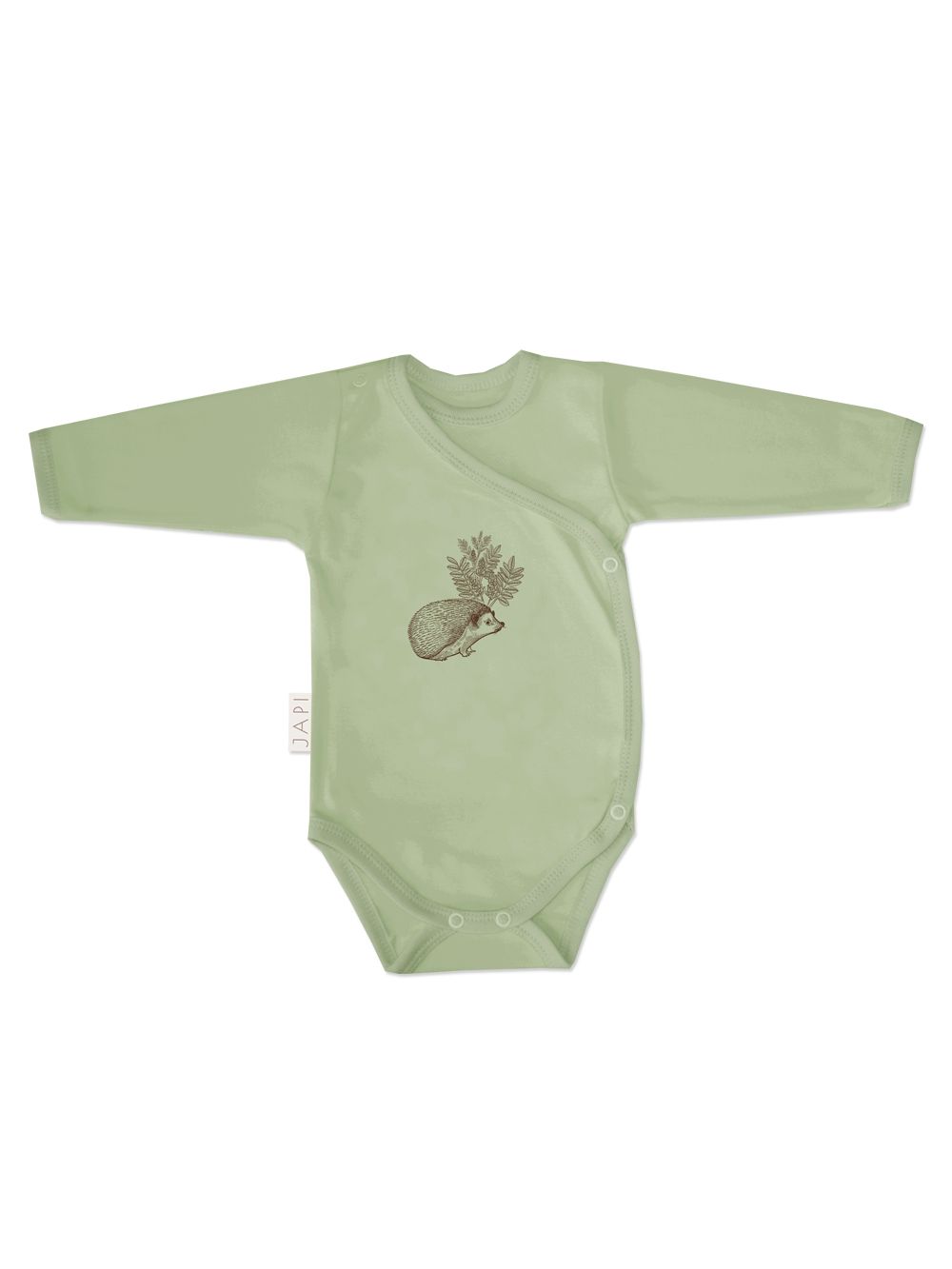 Dječji bodiji dugih rukava na omatanje 1F WOOD