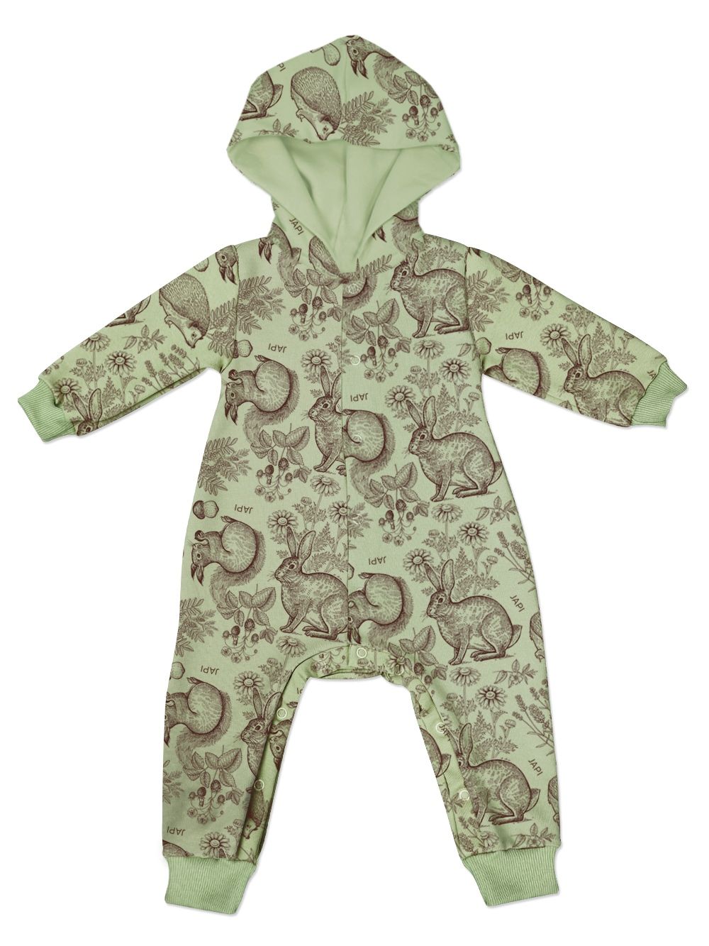 Dječji kombinezon s podstavom za kapuljaču WOOD