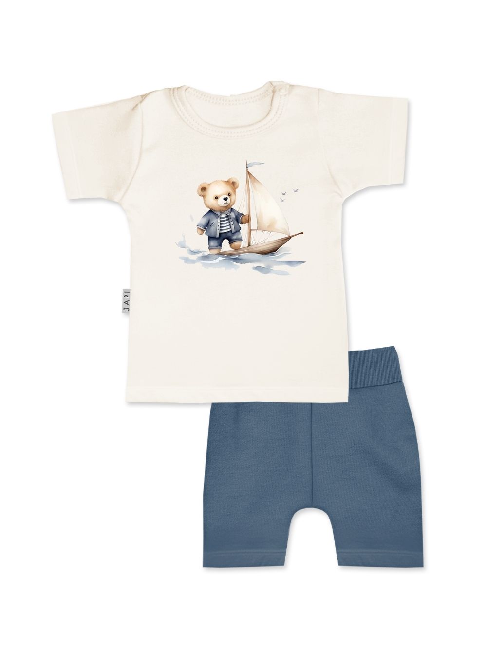 Dječji set majica + kratke hlače TEDDY CAPTAIN