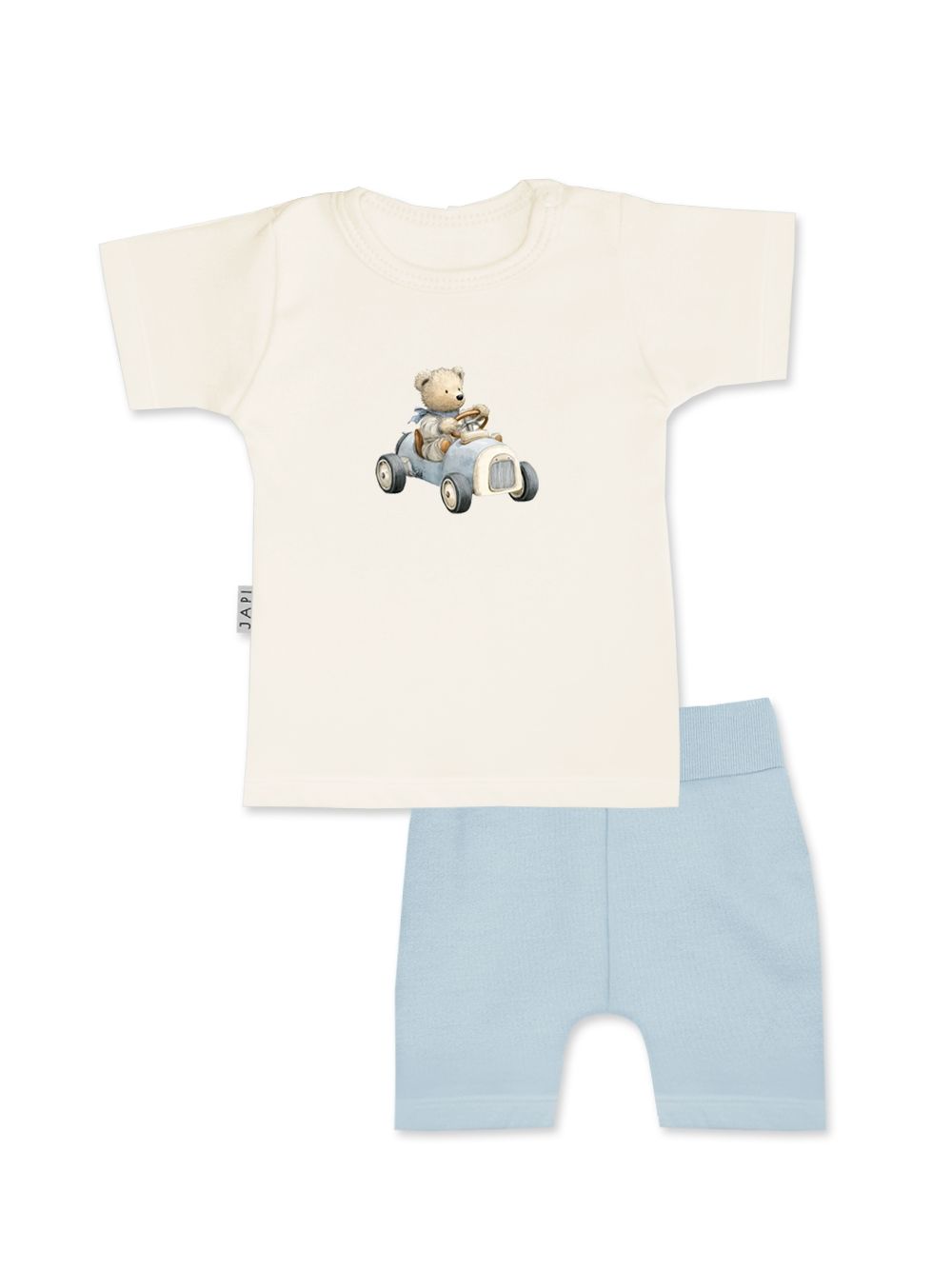 Dječji set majica + kratke hlače TEDDY CAR