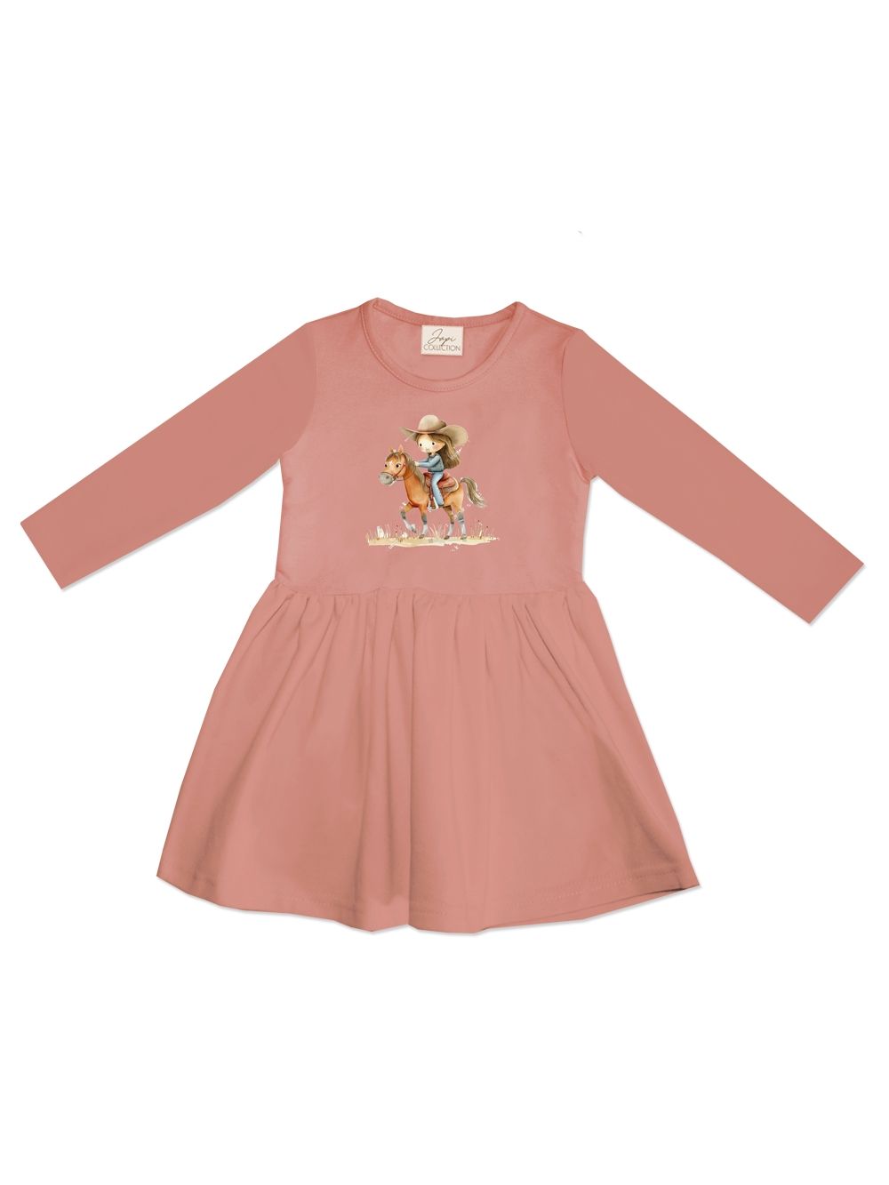 Djevojačka haljina dugih rukava WESTERN