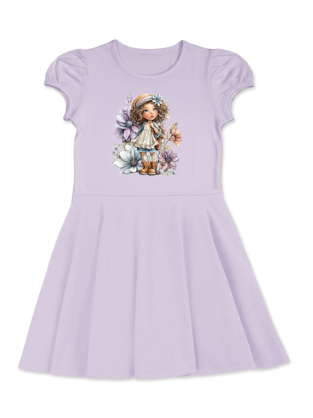 Djevojačka haljina s kratkim rukavima FLOWER GIRL