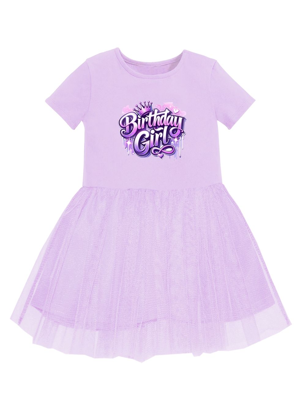 Djevojačka haljina s kratkim rukavima HAPPY