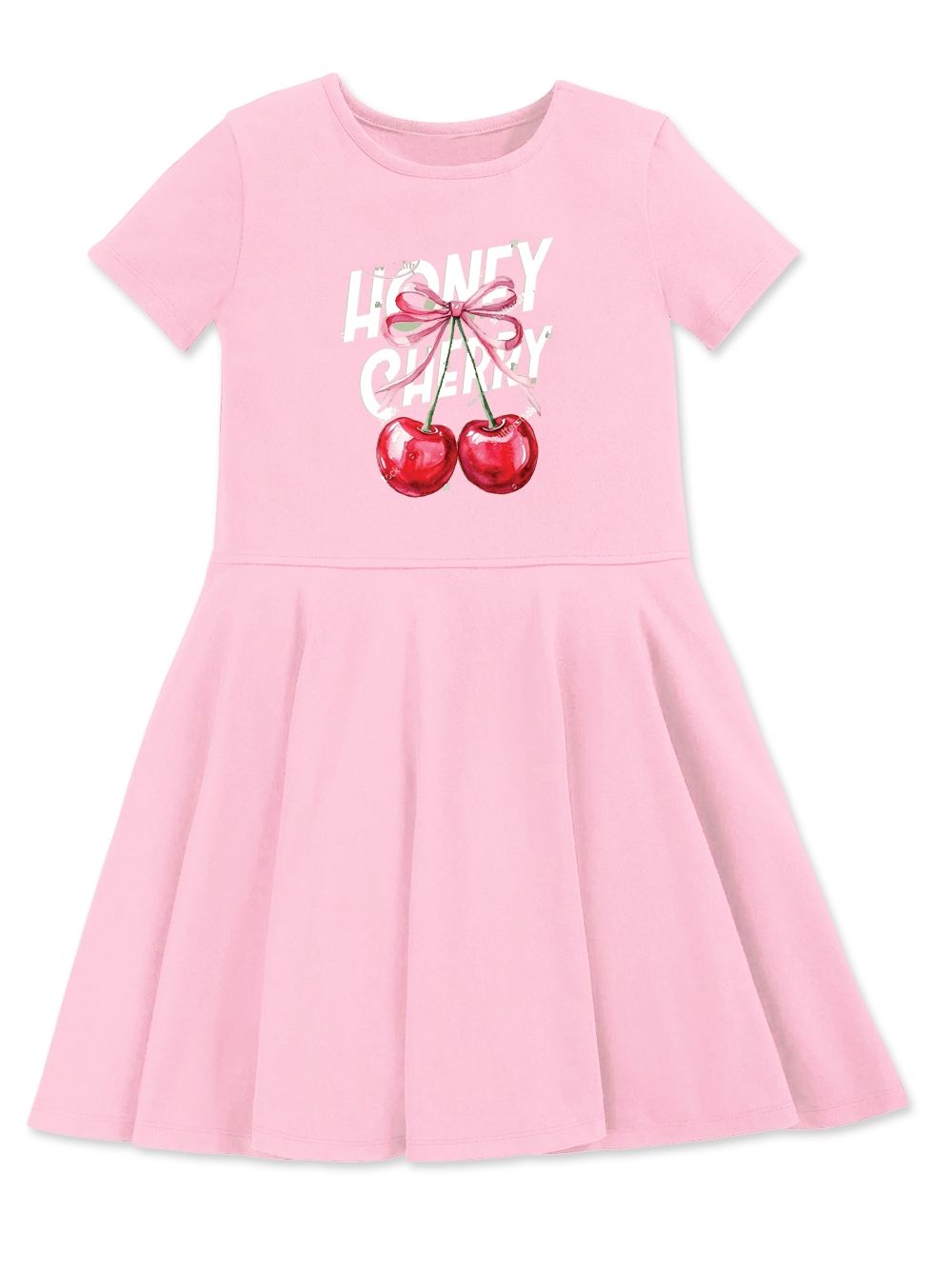 Djevojačka haljina s kratkim rukavima HONEY CHERRY