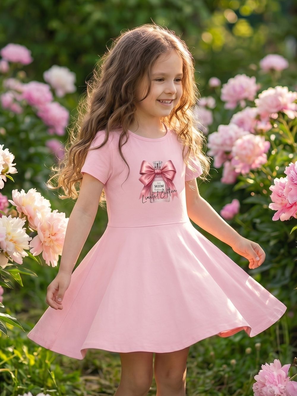 Djevojačka haljina s kratkim rukavima PARFUME