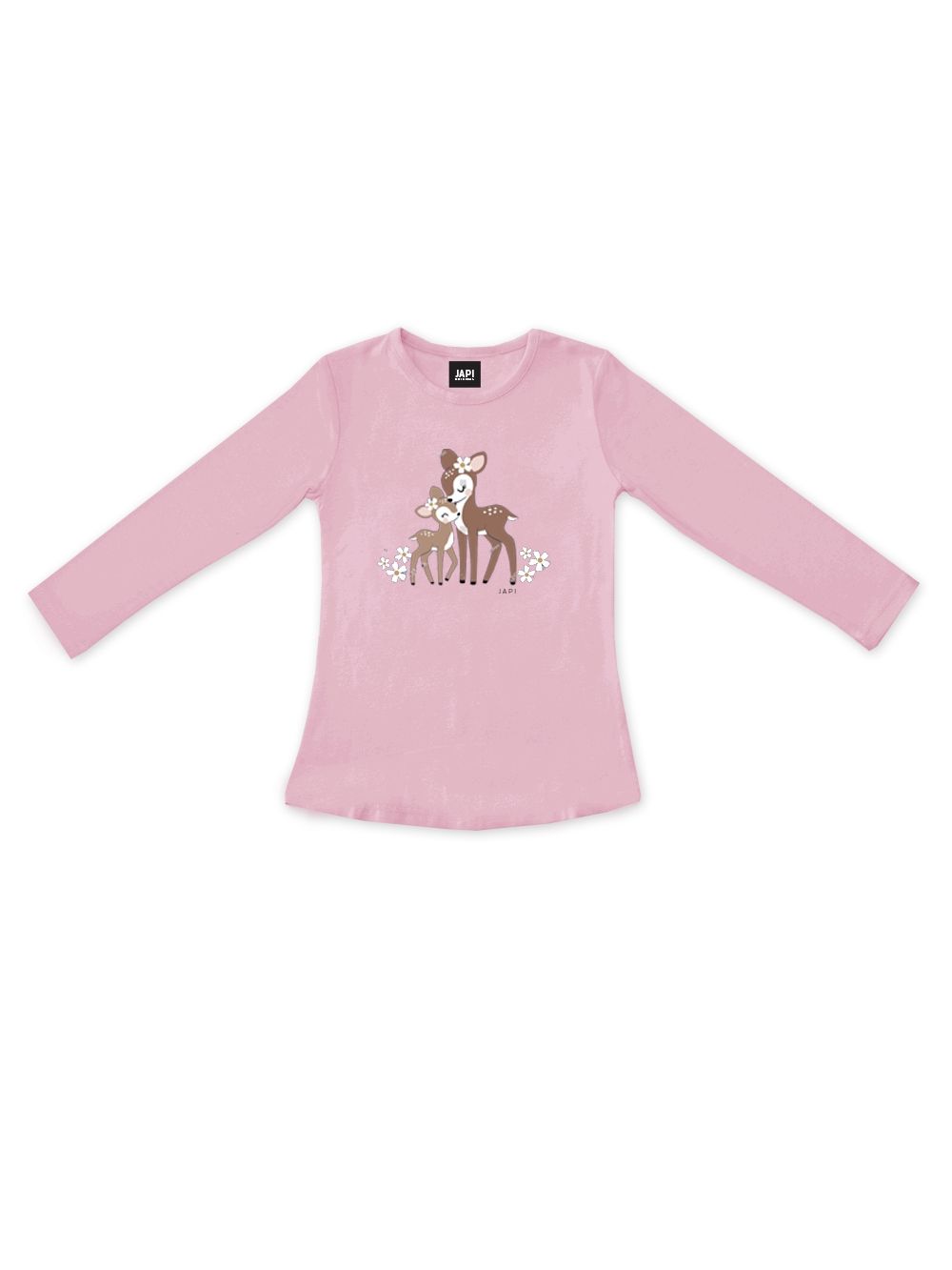 Dievčenské tričko s dlhým rukávom BAMBI