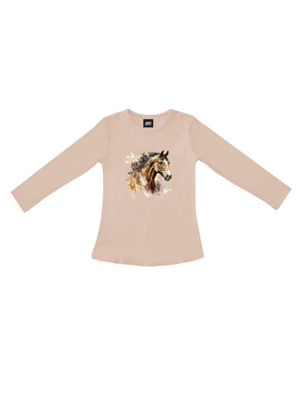 Djevojačka majica s dugim rukavima HORSE