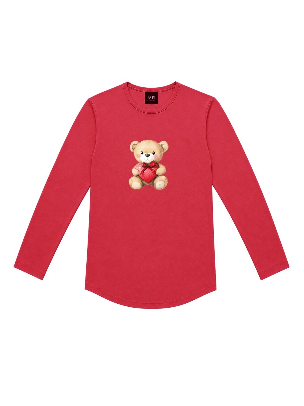 Djevojačka majica s dugim rukavima TEDDY LOVE