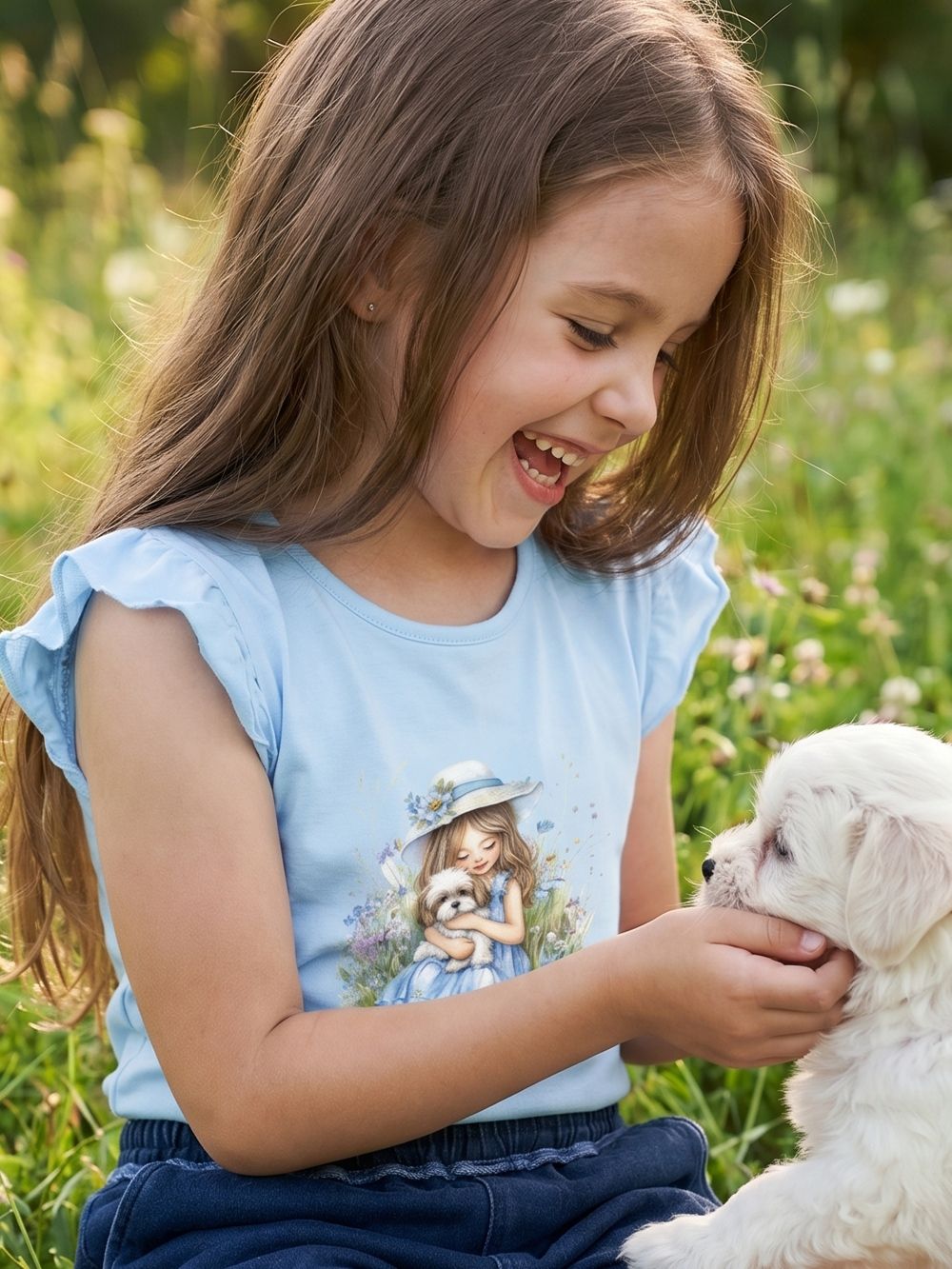 Djevojačka majica s kratkim rukavima SUMMER MOMENTS