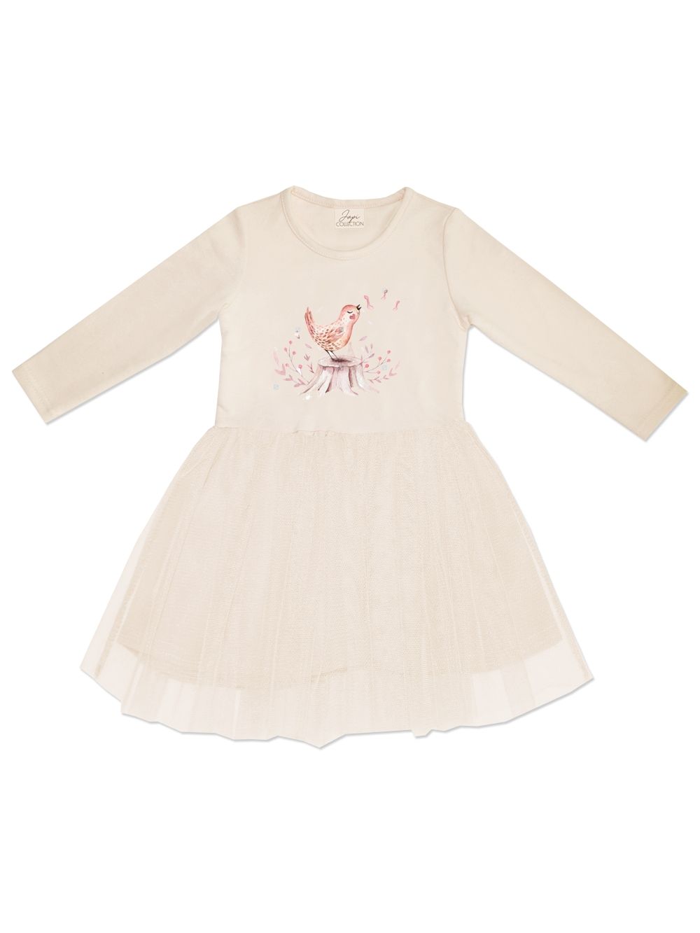 Djevojačka MUSIC haljina od tila s dugim rukavima