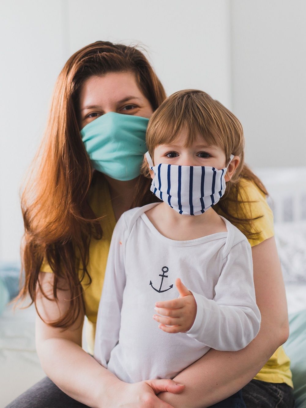 Dvoslojna pamučna maska za djecu traka