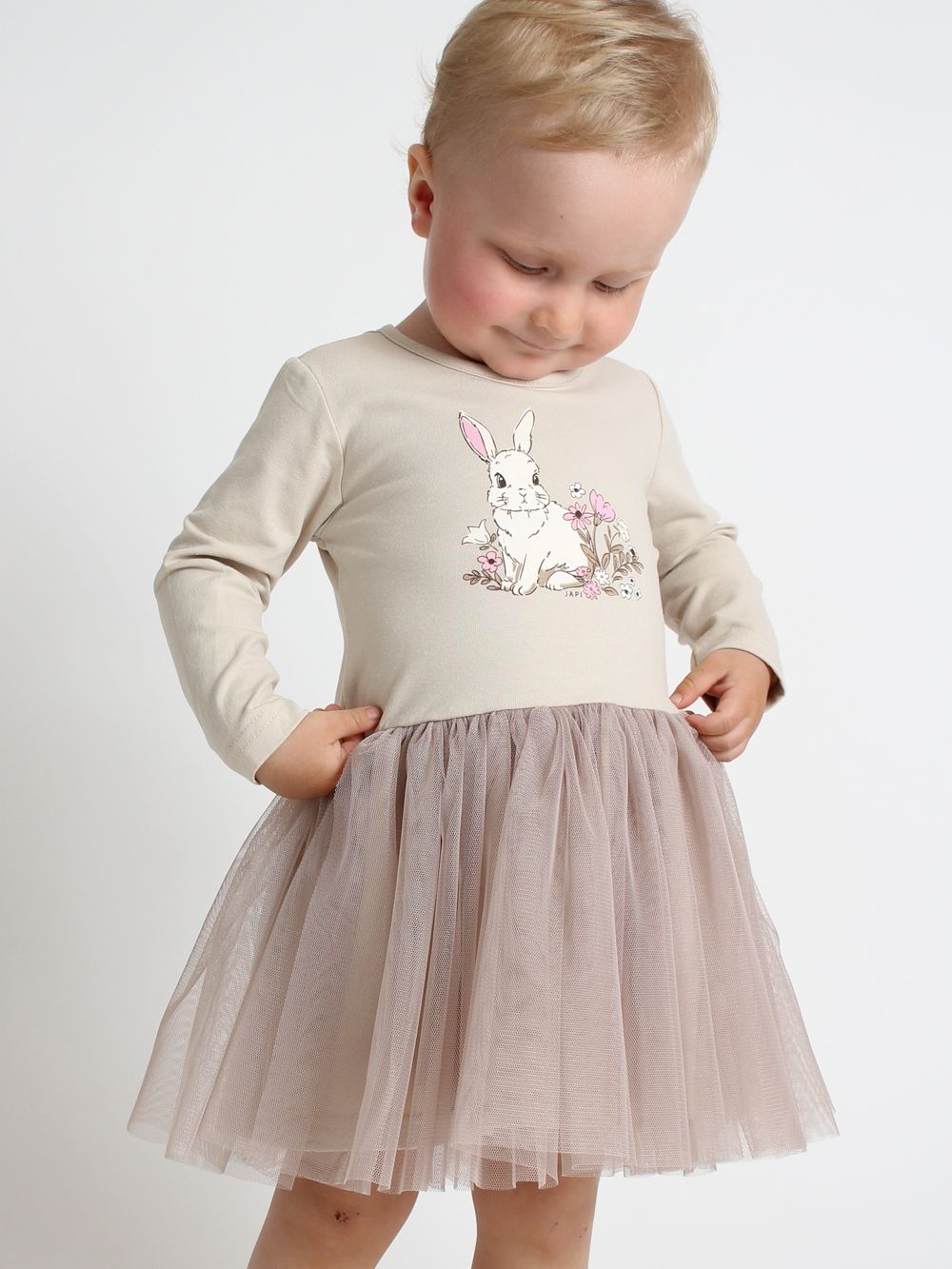 Haljina za djevojčice s dugim rukavima SWEET BUNNY