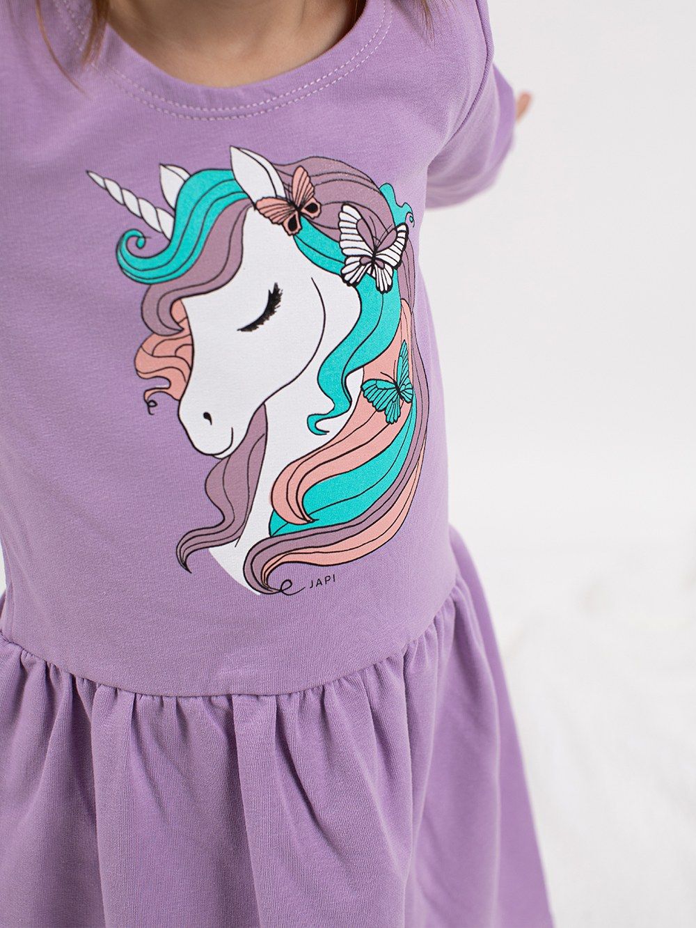 Haljina za djevojčice s dugim rukavima Unicorn