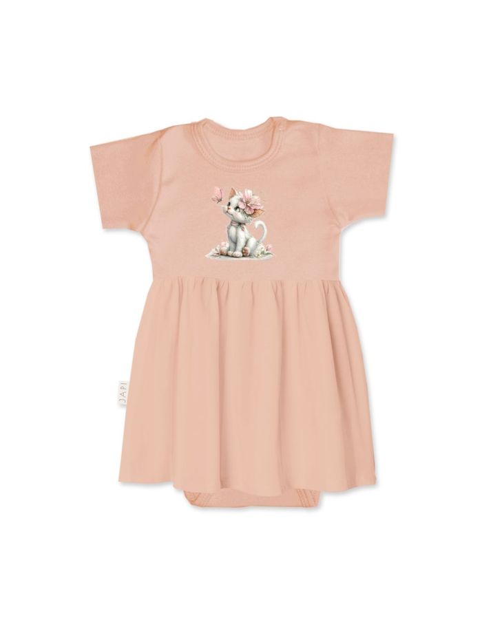 Body haljina za bebu SWEET CAT s kratkim rukavima