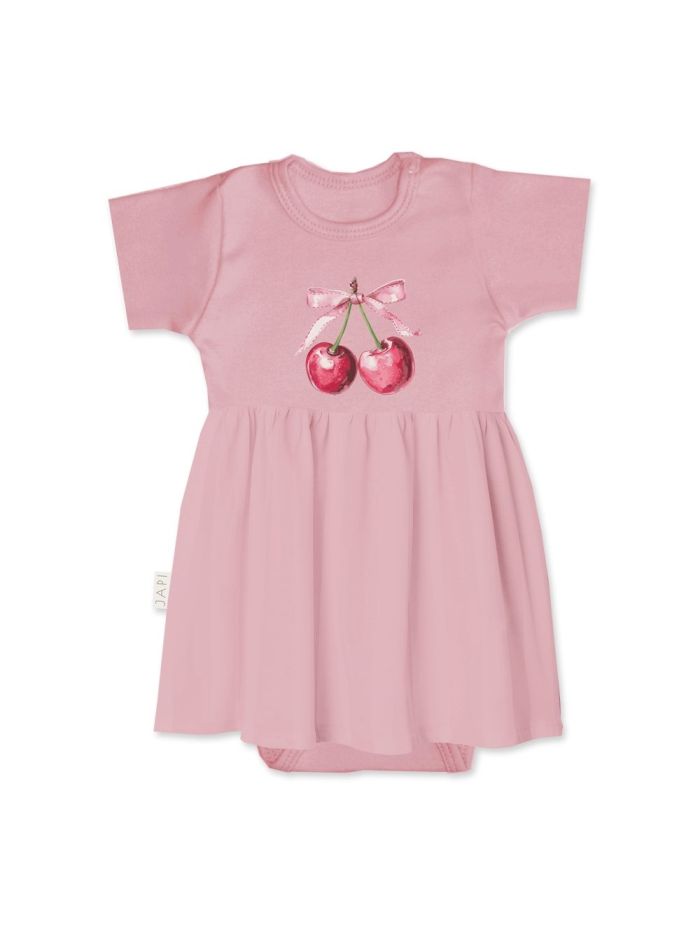 Body haljina za bebu SWEET CHERRY s kratkim rukavima