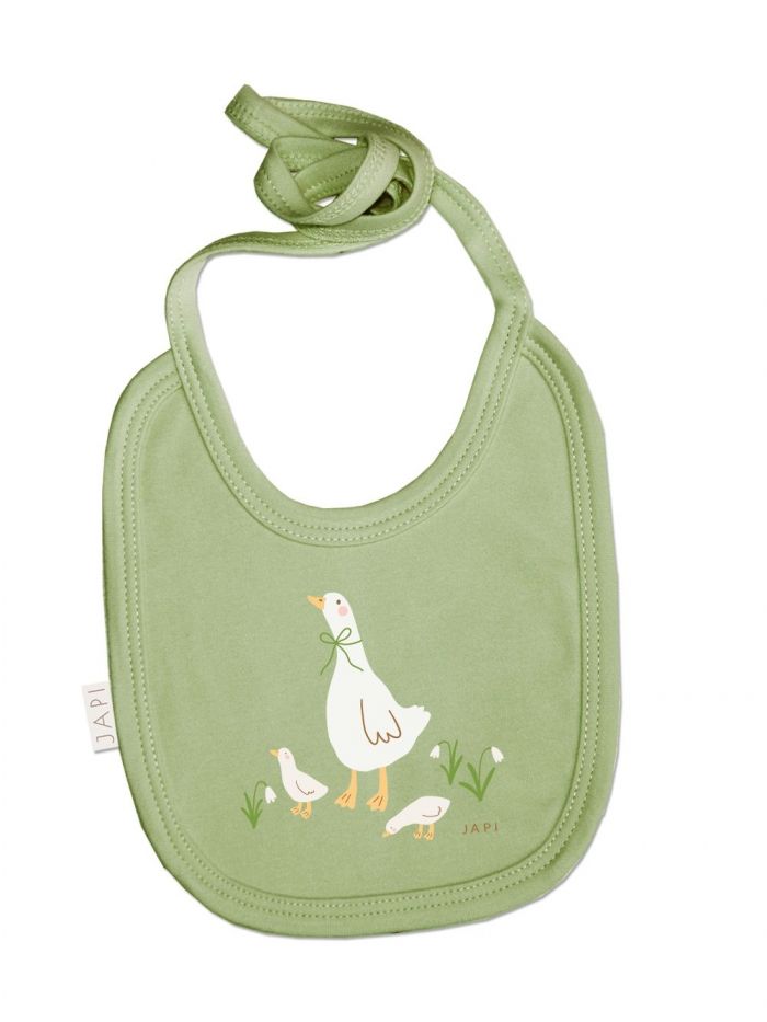 Detský bavlnený podbradník s húskami