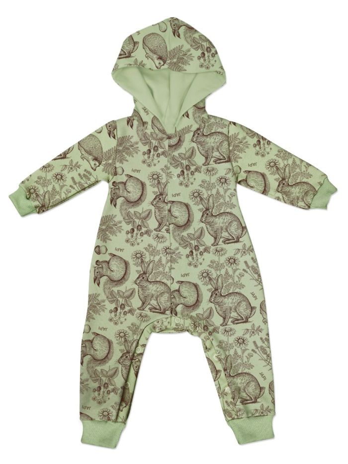 Dječji kombinezon s podstavom za kapuljaču WOOD