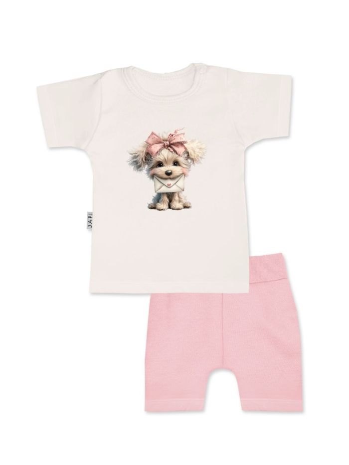 Dječji set majica + kratke hlače LITTLE PUPPY