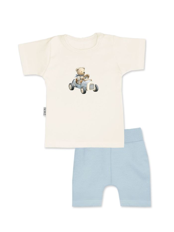 Dječji set majica + kratke hlače TEDDY CAR