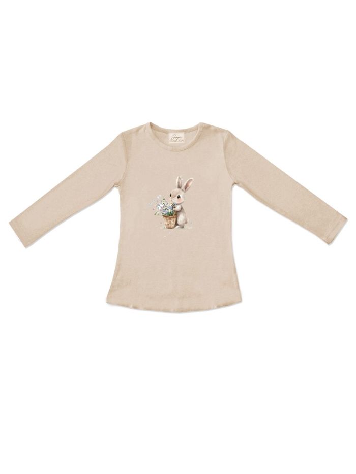 Djevojačka majica s dugim rukavima BUNNY