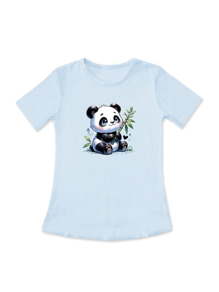 Djevojačka majica s kratkim rukavima CUTE PANDA