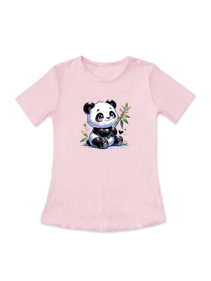 Djevojačka majica s kratkim rukavima CUTE PANDA