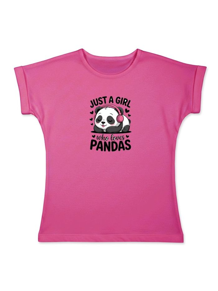 Djevojačka majica s kratkim rukavima LOVE PANDA