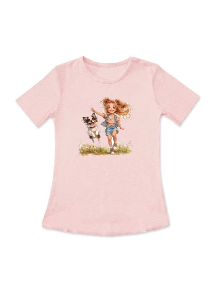 Djevojačka majica s kratkim rukavima SUMMER TIME