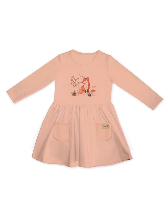 Haljina za djevojčice s dugim rukavim Wild