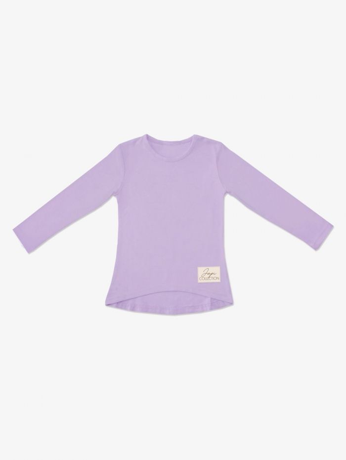 Fialové bavlnené tričko pre dievča