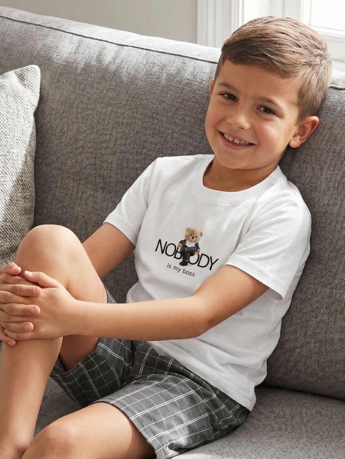 Pidžama BOSS s kratkim rukavima