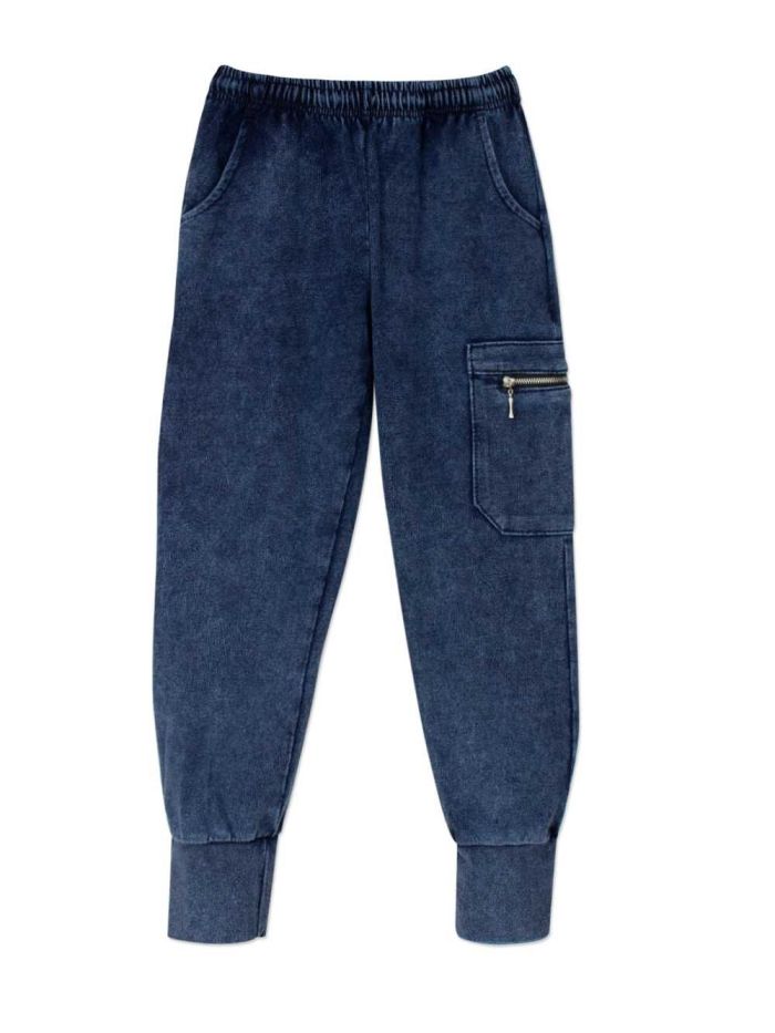 Trenirke debele JEANS PATENT