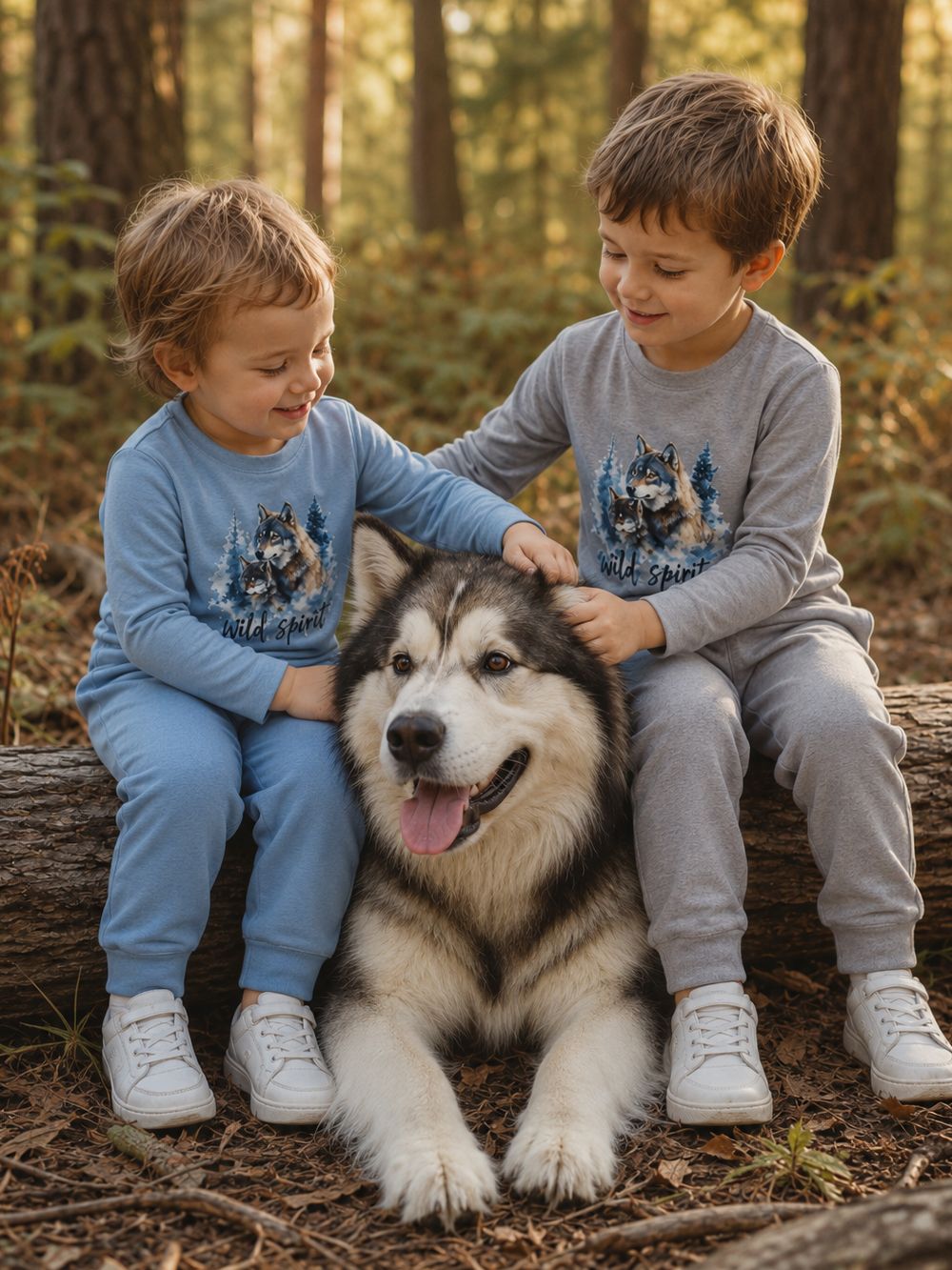 Majica dugih rukava za dječake WILD SPIRIT