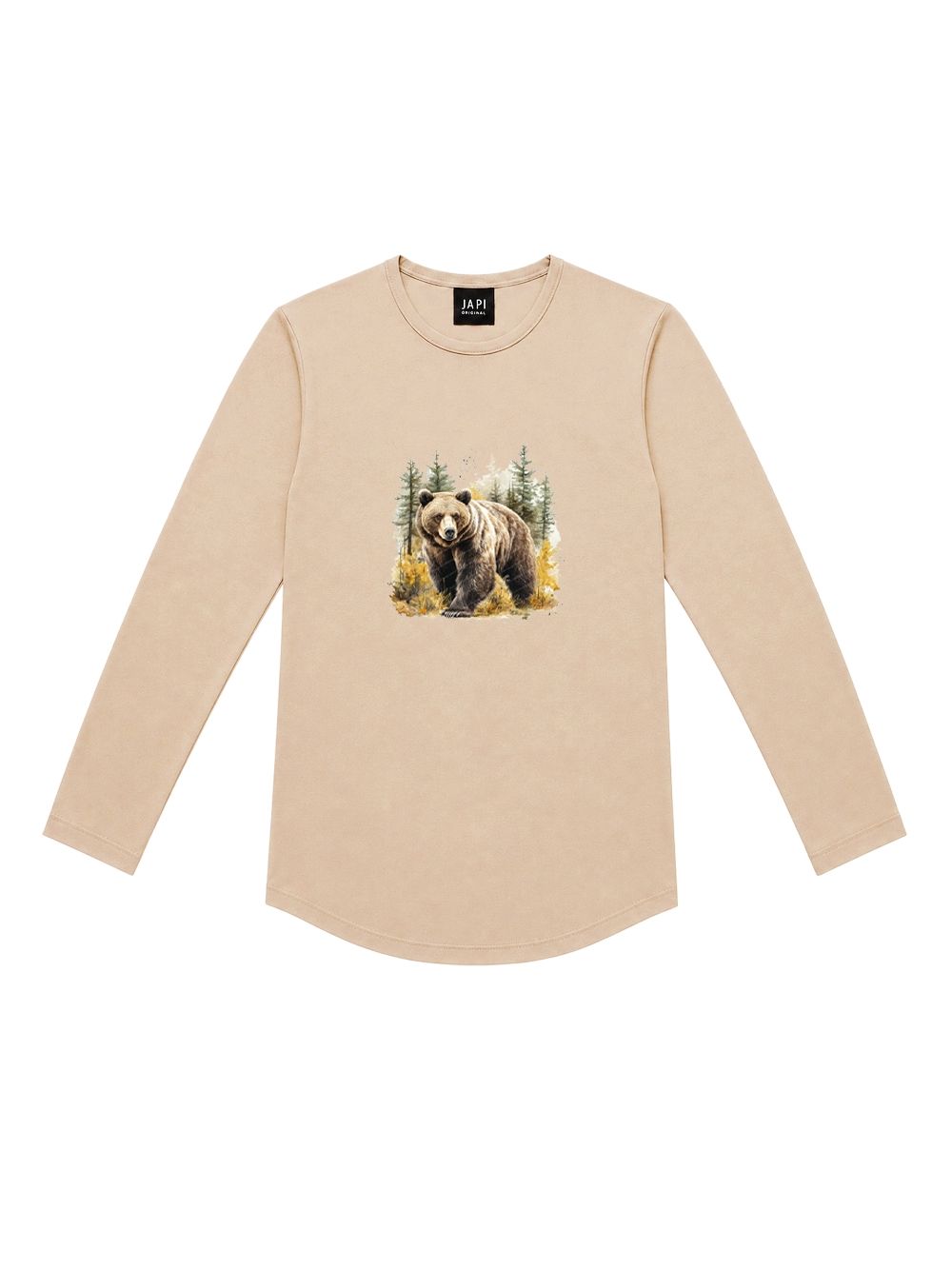 Majica dugih rukava za dječake WOODLAND BEAR