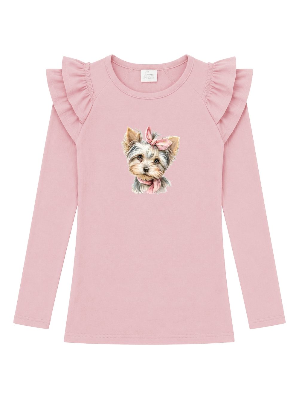 Majica dugih rukava za djevojčice CUTE DOG