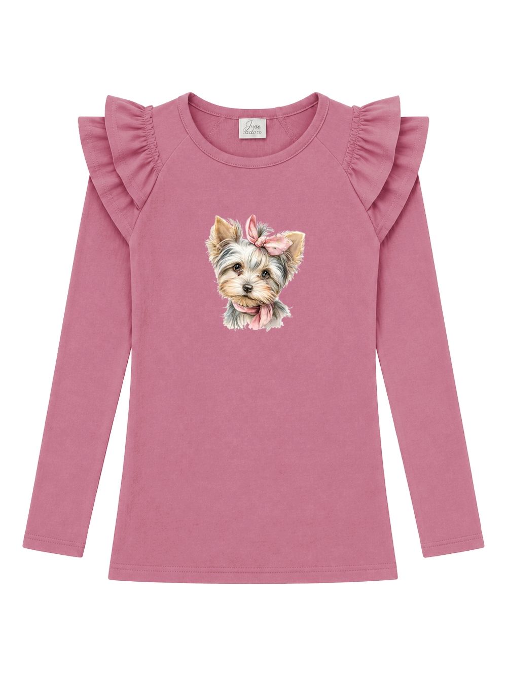 Majica dugih rukava za djevojčice CUTE DOG
