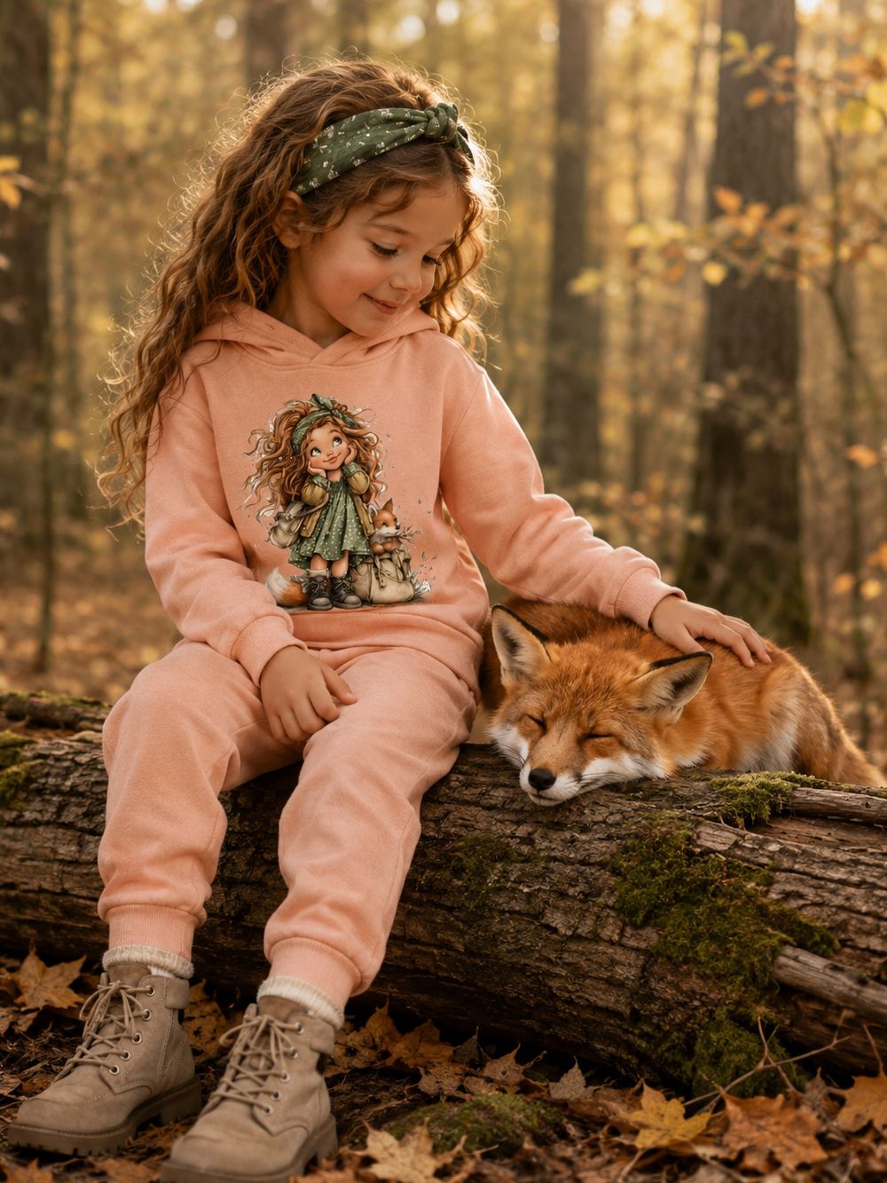 Majica za djevojčice GIRL and FOX