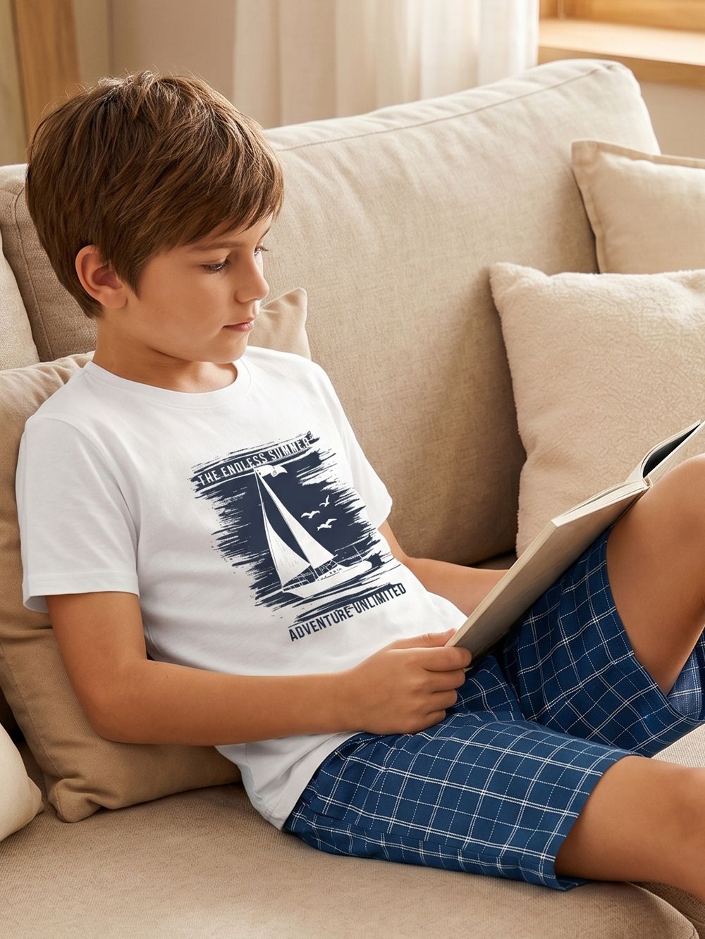 Pidžama NAUTICAL DREAM s kratkim rukavima