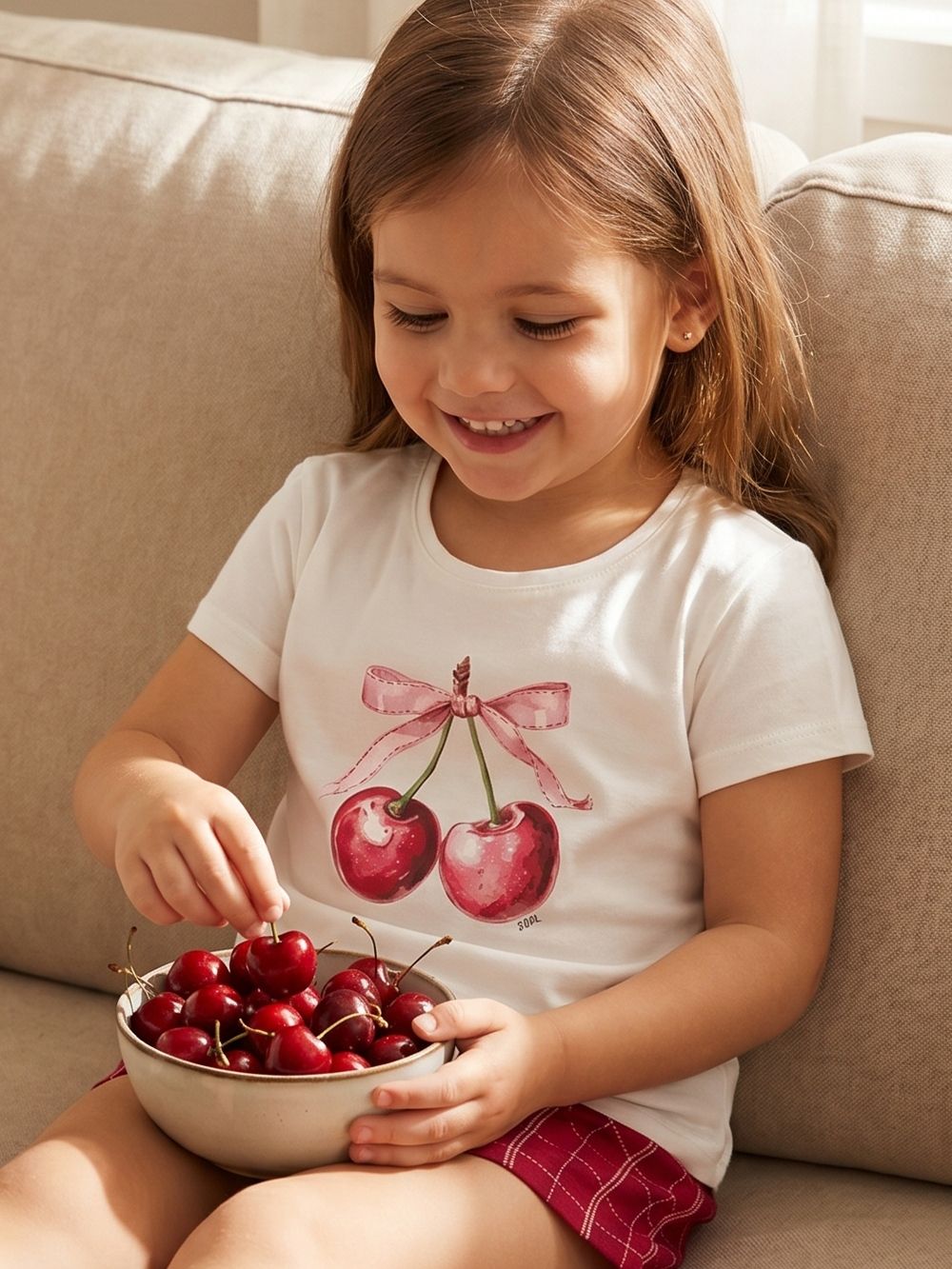 Pidžama SWEET CHERRY s kratkim rukavima