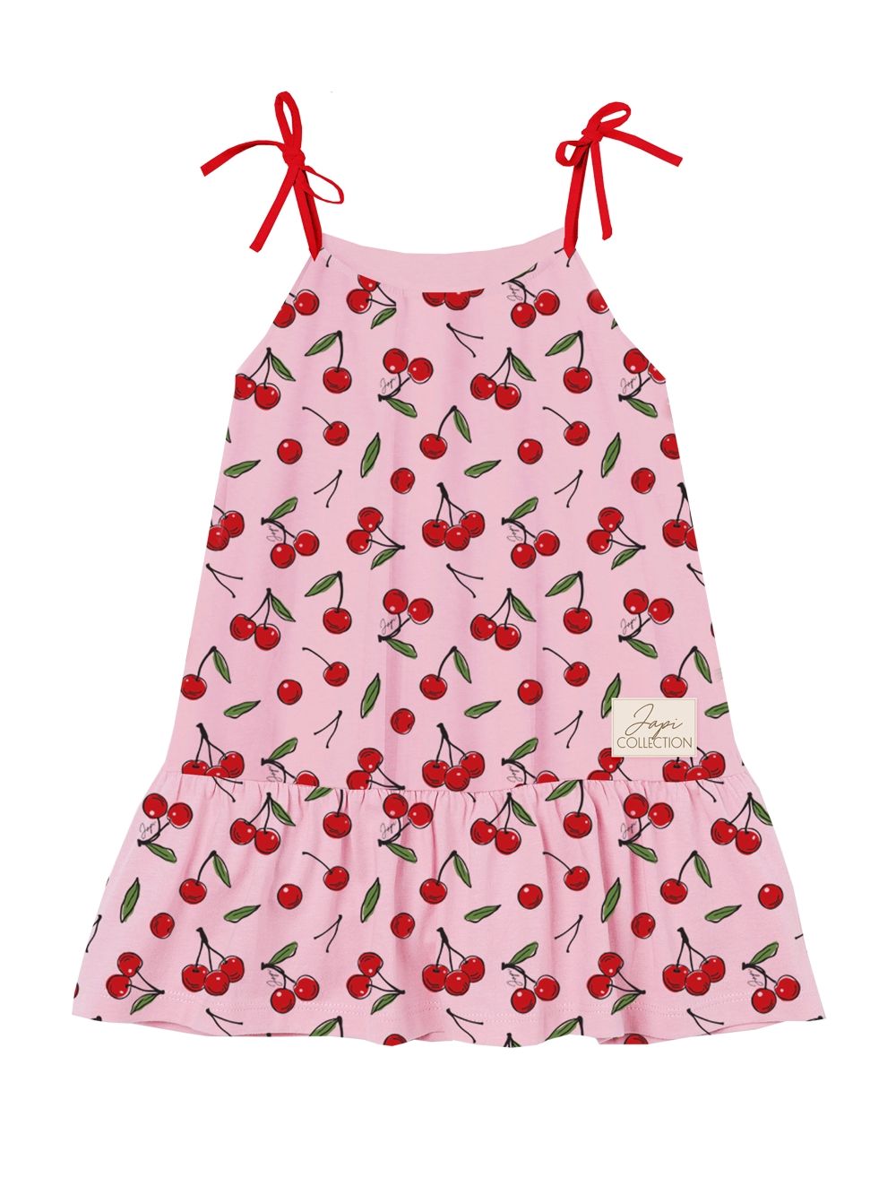 Čerešňové letné šaty