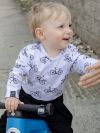 Biele body s potlačou bicyklov 