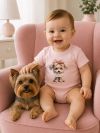 Bodi LITTLE PUPPY s kratkim rukavima