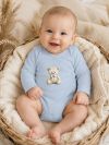 Dječji bodiji dugih rukava na omatanje LITTLE BEAR