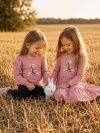 Djevojačka haljina dugih rukava BUNNY LOVE