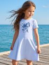 Djevojačka haljina s kratkim rukavima CHIC in BLUE