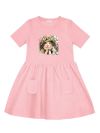 Djevojačka haljina s kratkim rukavima GIRL and CAT