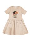 Djevojačka haljina s kratkim rukavima GIRL FLORAL