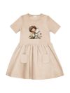 Djevojačka haljina s kratkim rukavima LITTLE HUG