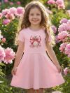 Djevojačka haljina s kratkim rukavima PARFUME